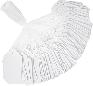 White Price Tags with String